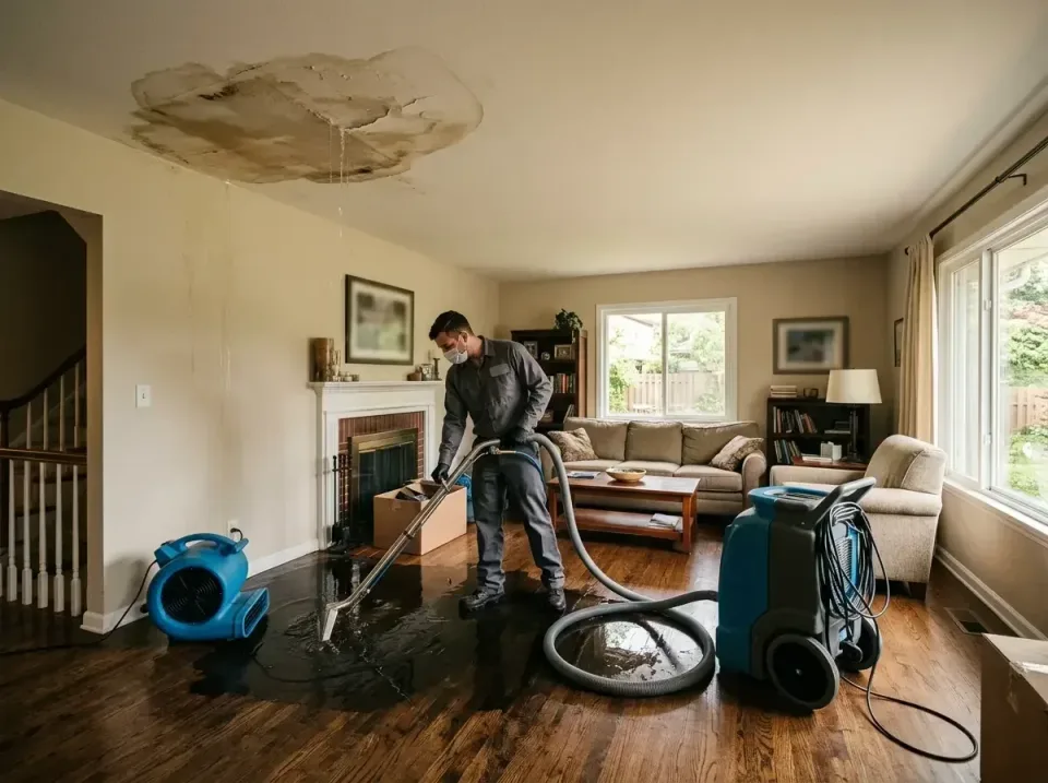 attic-pipe-burst-ceiling-drip-008 — frequently asked questions, Water Damage Restoration & Carpet Care in Detroit Lakes, MN